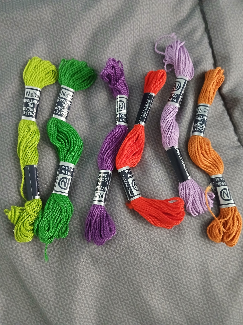 Assorted Embroidery Floss Skeins - Bright Multi Colors